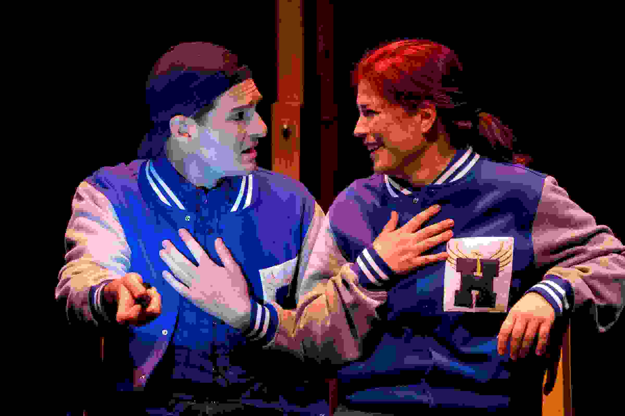 Michael Kelly and Blythe Gaissert as Hannah in a production of As One produced by The American Opera Project and New York City Opera at the Kaufman Music Center in 2019