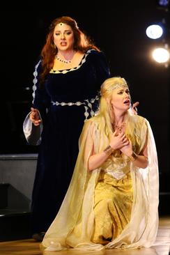 Das Rheingold at North Carolina Opera, with Michaela Martens and Hailey Clark