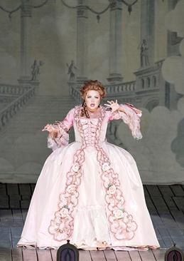 Anna Netrebko in Adriana Lecouvreur at the Wiener Staatsoper, in a co-production with the Metropolitan Opera and San Francisco opera