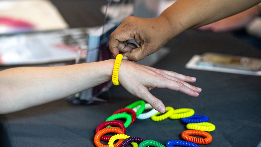 Fort Worth Opera's "sensory chew bracelets"