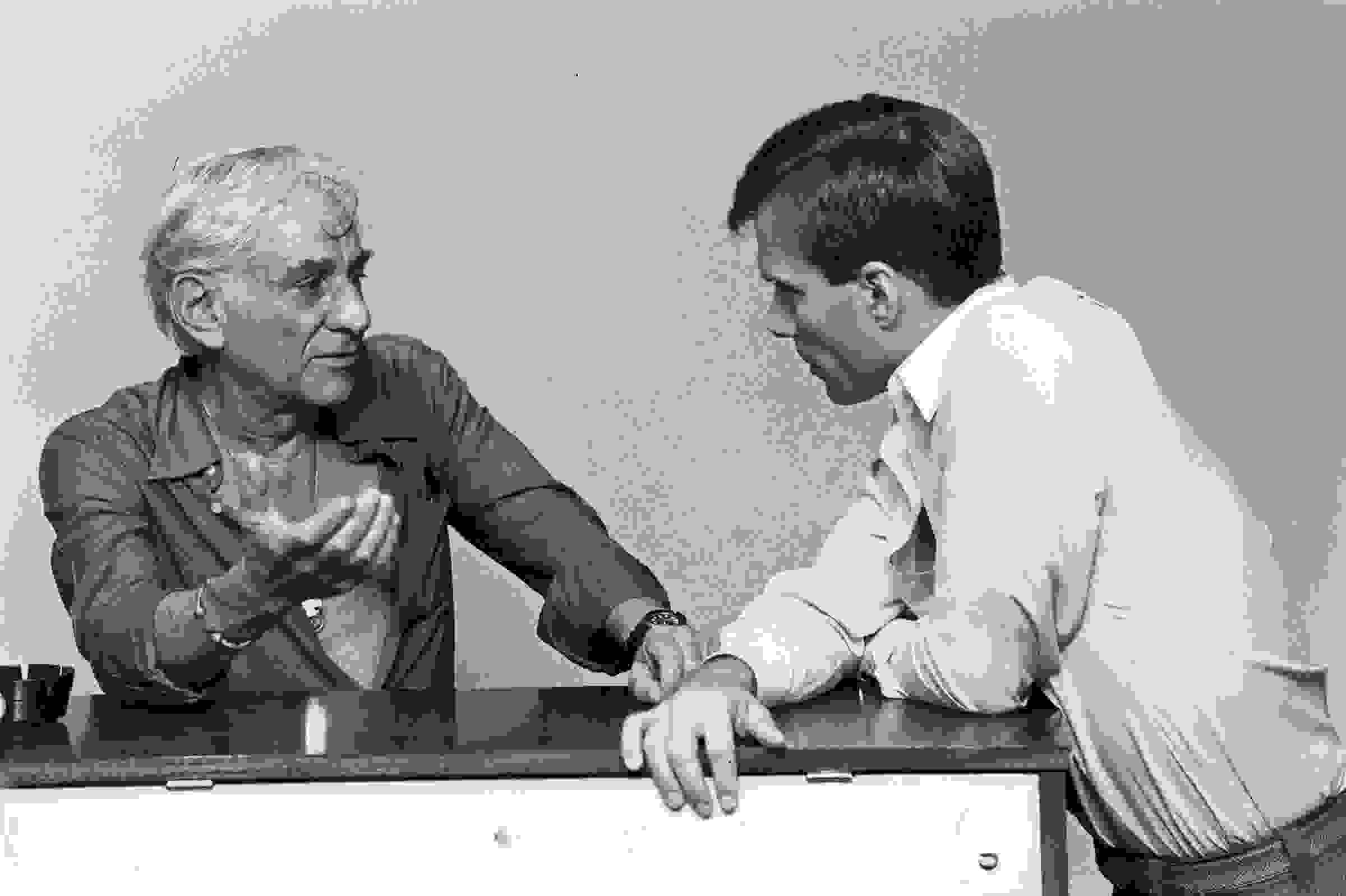 Leonard Bernstein takes David Gockley’s notes on A Quiet Place at Houston Grand Opera, 1983