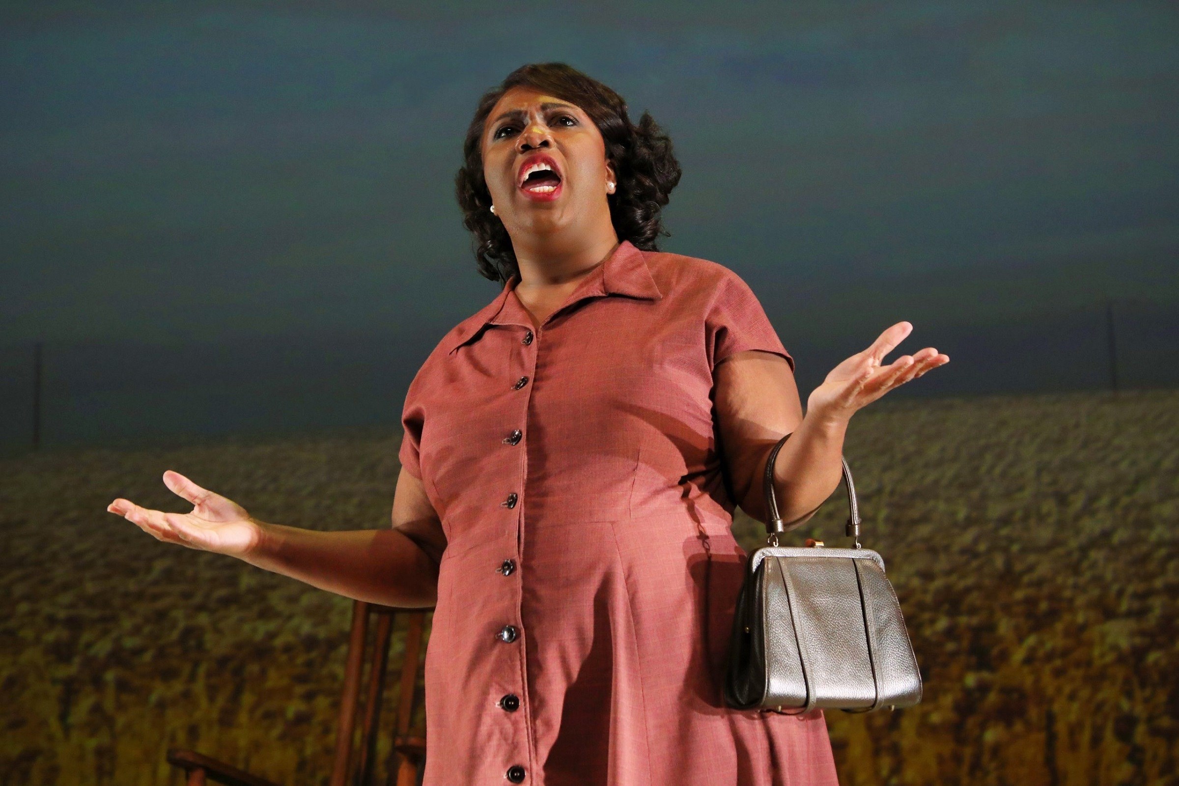 Nicole Joy Mitchell in This Little Light of Mine (librettist Diana Solomon-Glover, composer Chandler Carter) at the Santa Fe Opera in 2022 (photo: Curtis Brown)