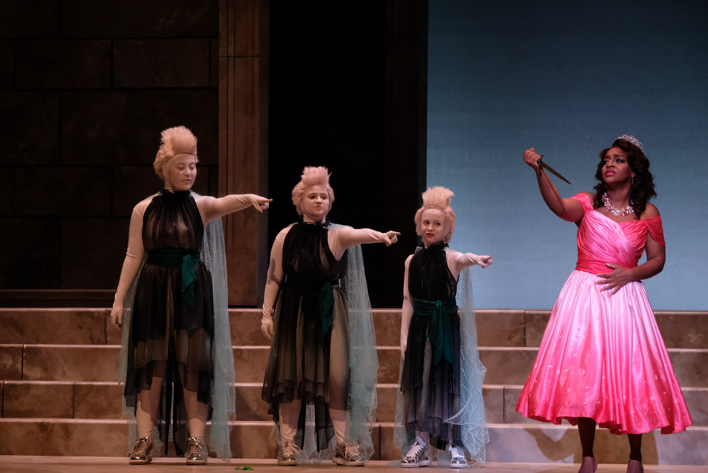 Opera Maine’s Magic Flute with Liberty Krauss (far left)