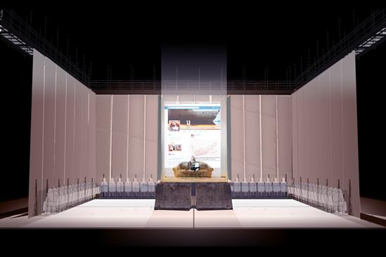 A scenic design for The Flying Dutchman