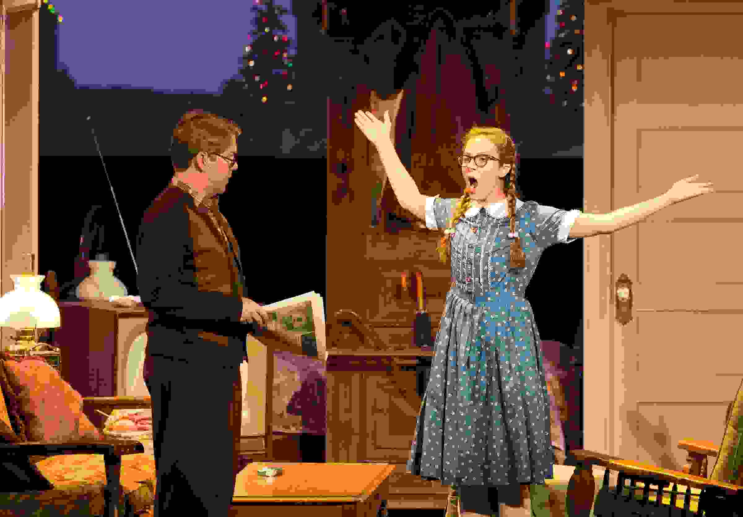 Daniel Belcher and Lauren Snouffer in Ricky Ian Gordon’s The House Without a Christmas Tree at Houston Grand Opera in 2017