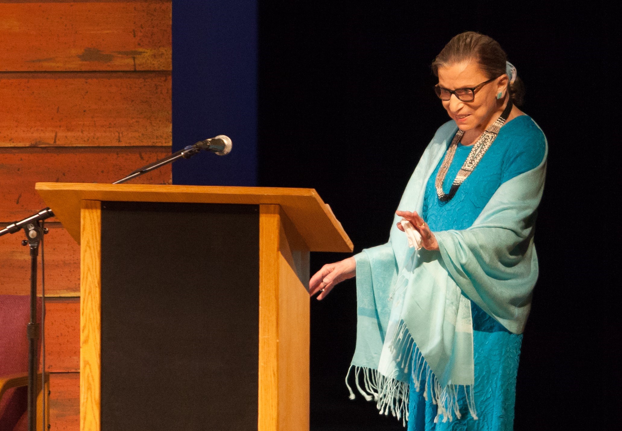 Justice Ruth Bader Ginsburg delivers a talk at The Glimmerglass Festival