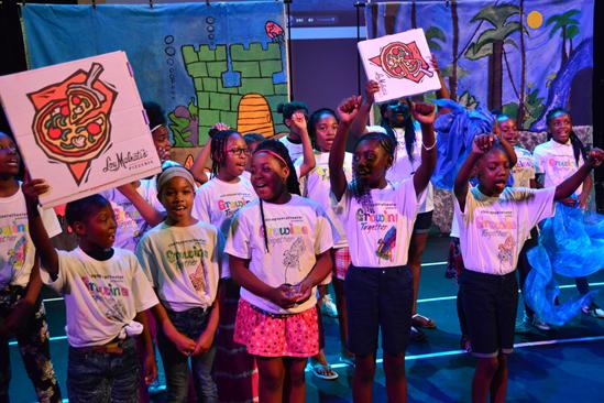 A student performance from the Opera for All program at Chicago Opera Theater