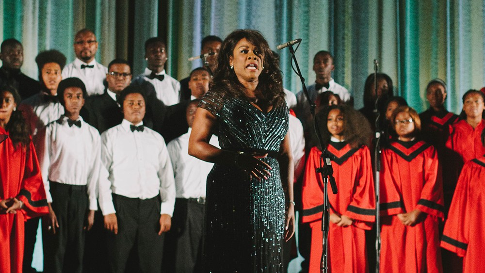 Mezzo-soprano Denyce Graves and choristers in “With Normandy: A Concert for Peace and Unity”