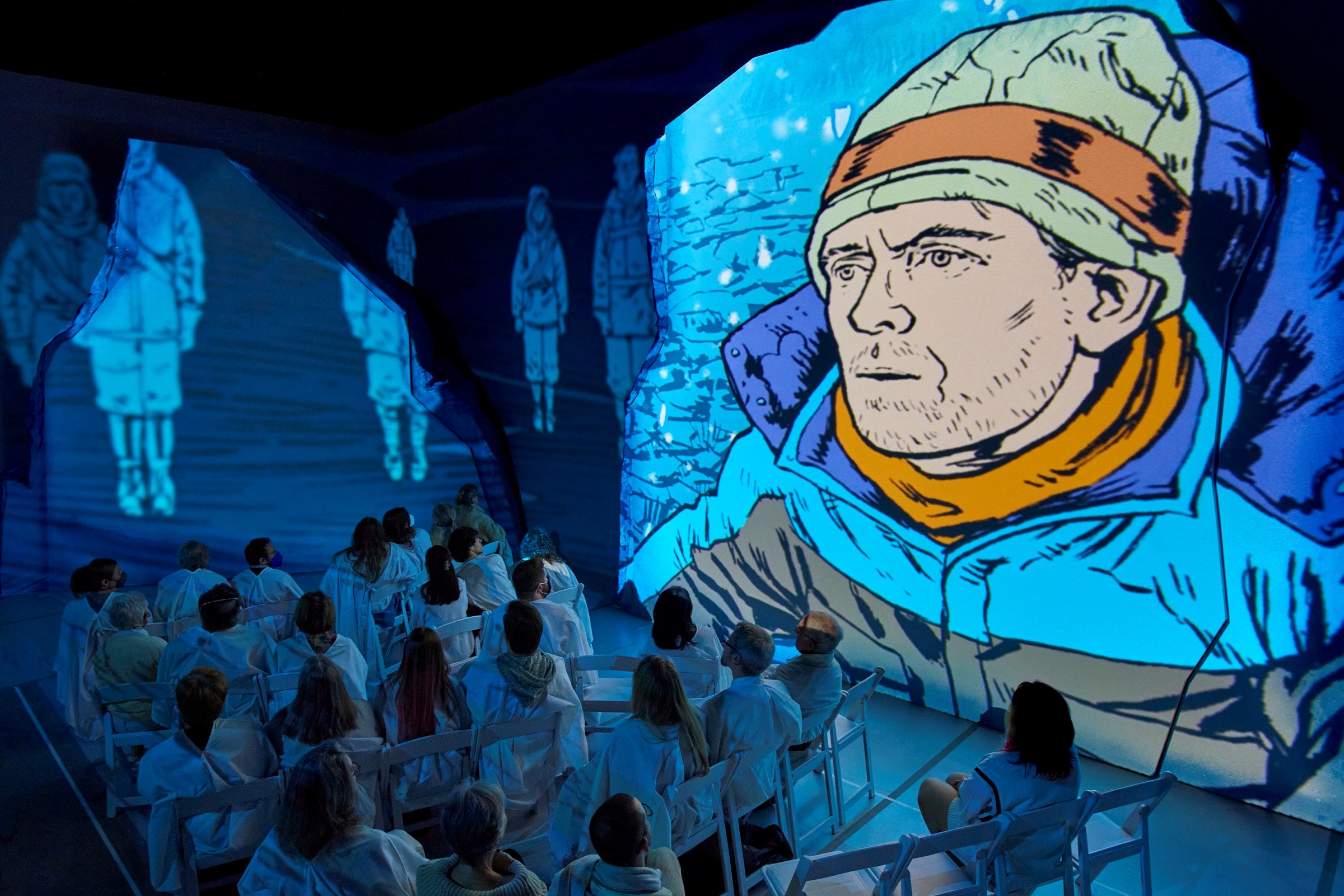 Opera Parallèle reimagined Everest for its 2023 immersive production. (photo: Stefan Cohen)