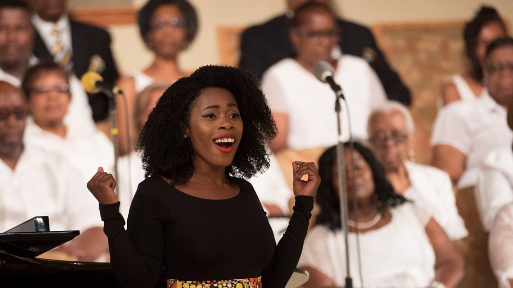 Soprano Jasmine Habersham performs in Cincinnati Opera’s Opera Goes to Church