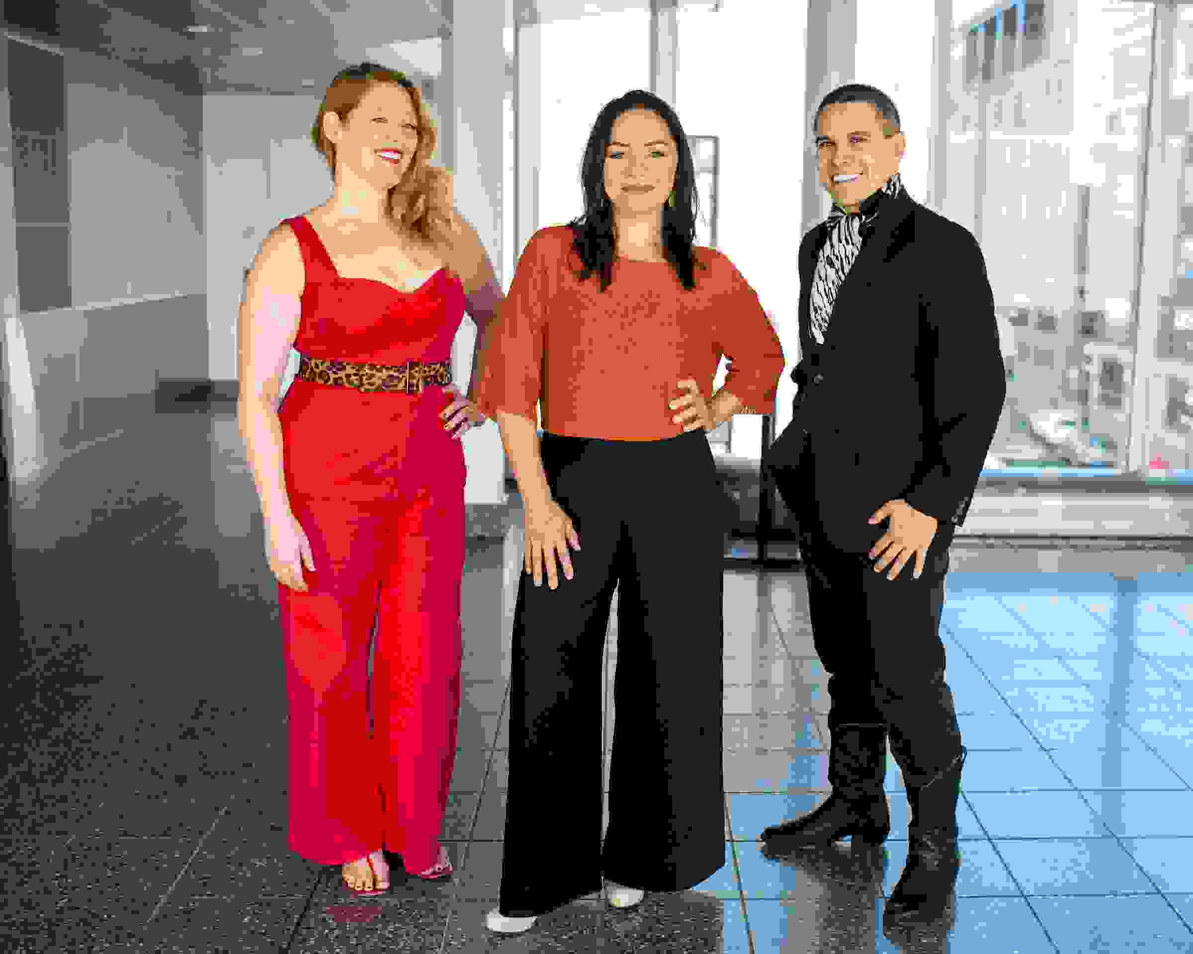 Anne Wieben, Tess Altiveros, and Basil Considine of Really Spicy Opera