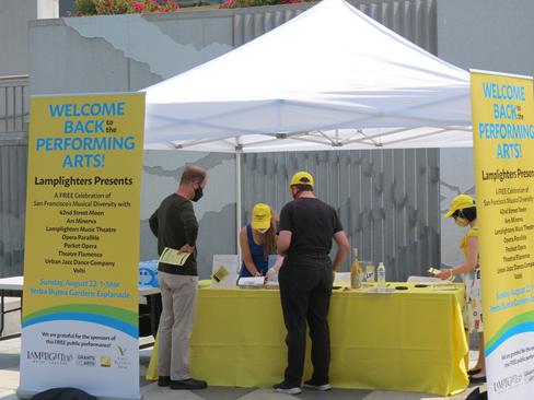 Lamplighters Music Theatre in San Francisco organized a free outdoor music festival to introduce residents to eight local arts organizations