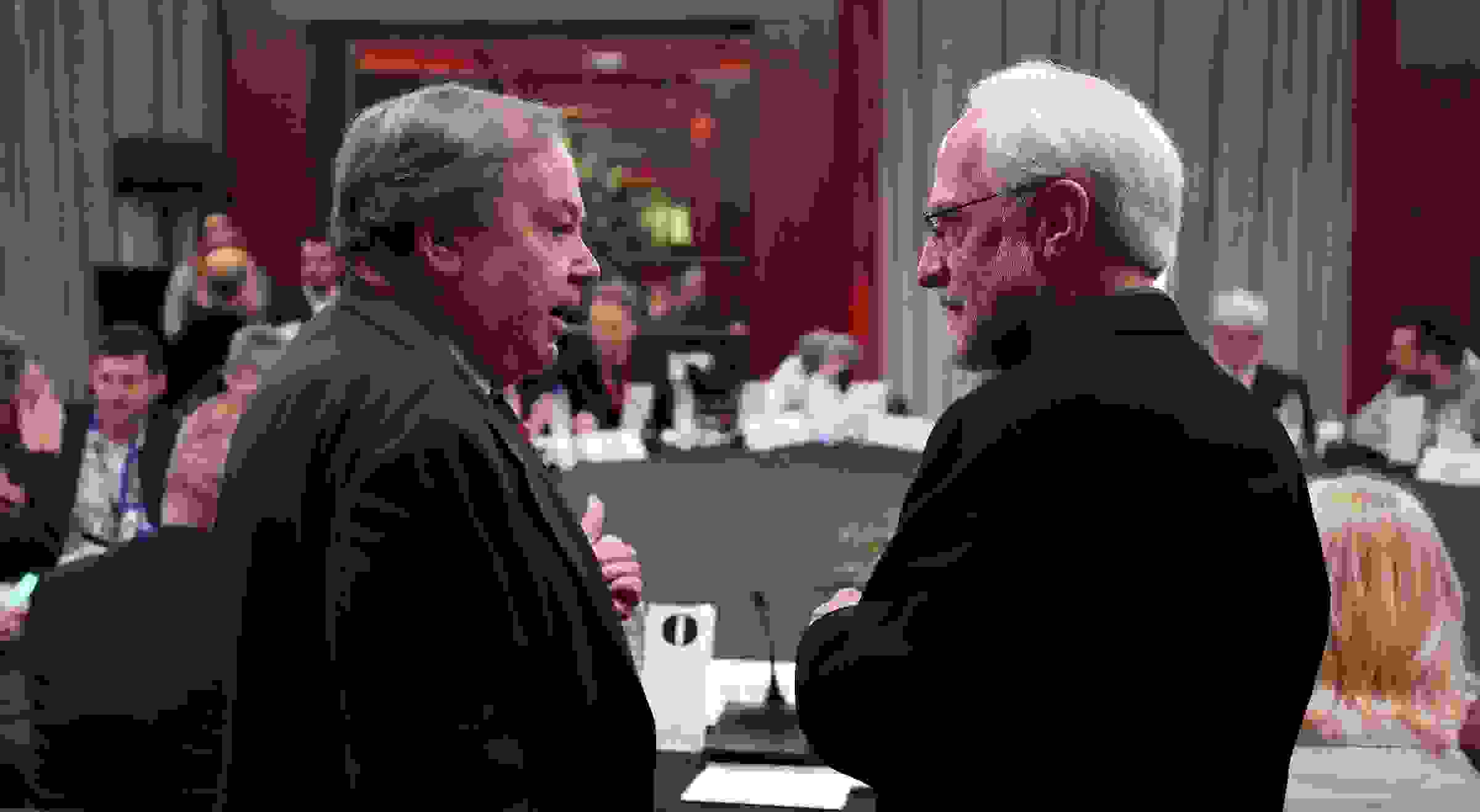 Payne with Robert Marx at the 2018 World Opera Forum in Madrid