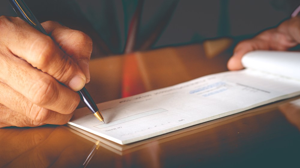 Writing a check