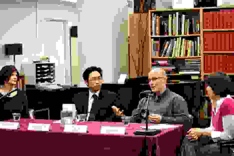 Panelists Katherine Keyes, Dr. Doonam Kim, Brian Gill, and Megan Young