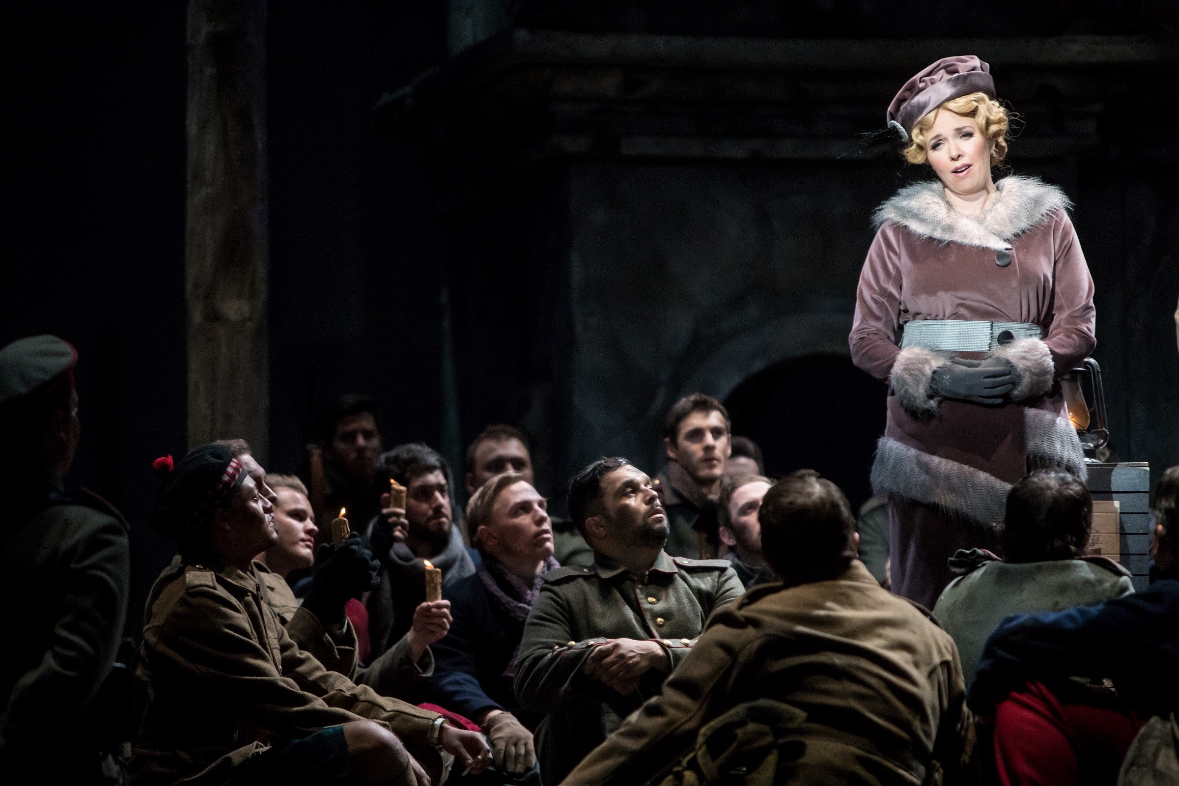 Karin Wolverton in Silent Night (librettist Mark Campbell, composer Kevin Puts) at Minnesota Opera in 2018 (photo: Dan Norman)