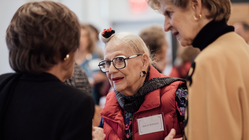 Jane A. Robinson at a fundraiser for the Women’s Opera Network
