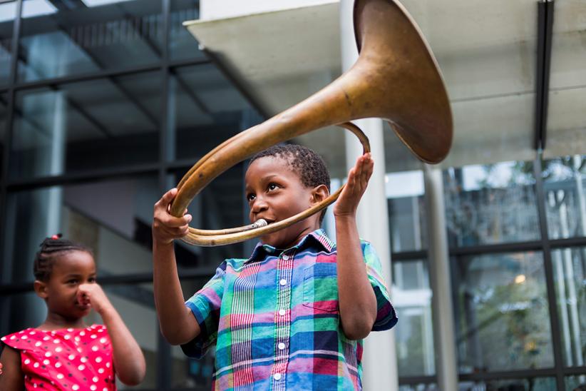 A young musician at Seattle Opera’s Summer Fest