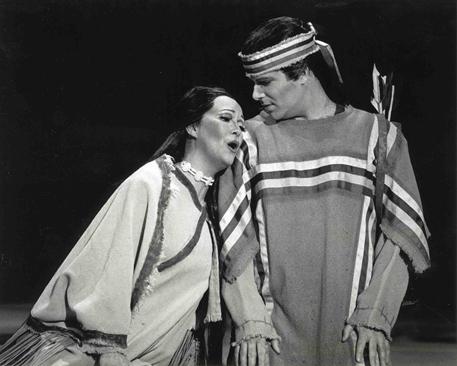The original cast of Coyote Tales at Lyric Opera of Kansas City, 1998