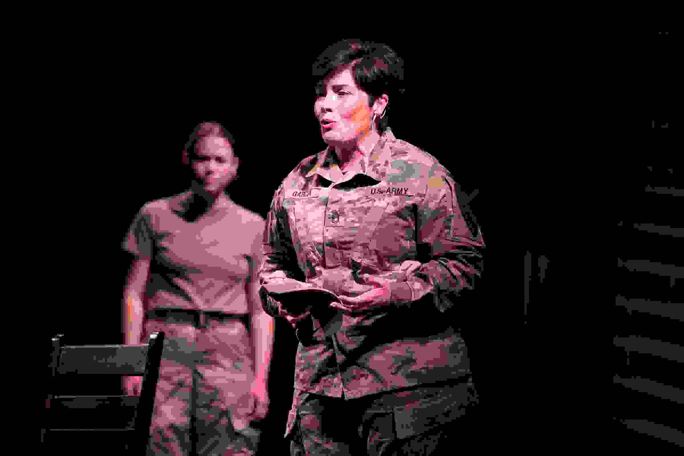 Sgt. First Class Betsy Garcia in The Falling and the Rising