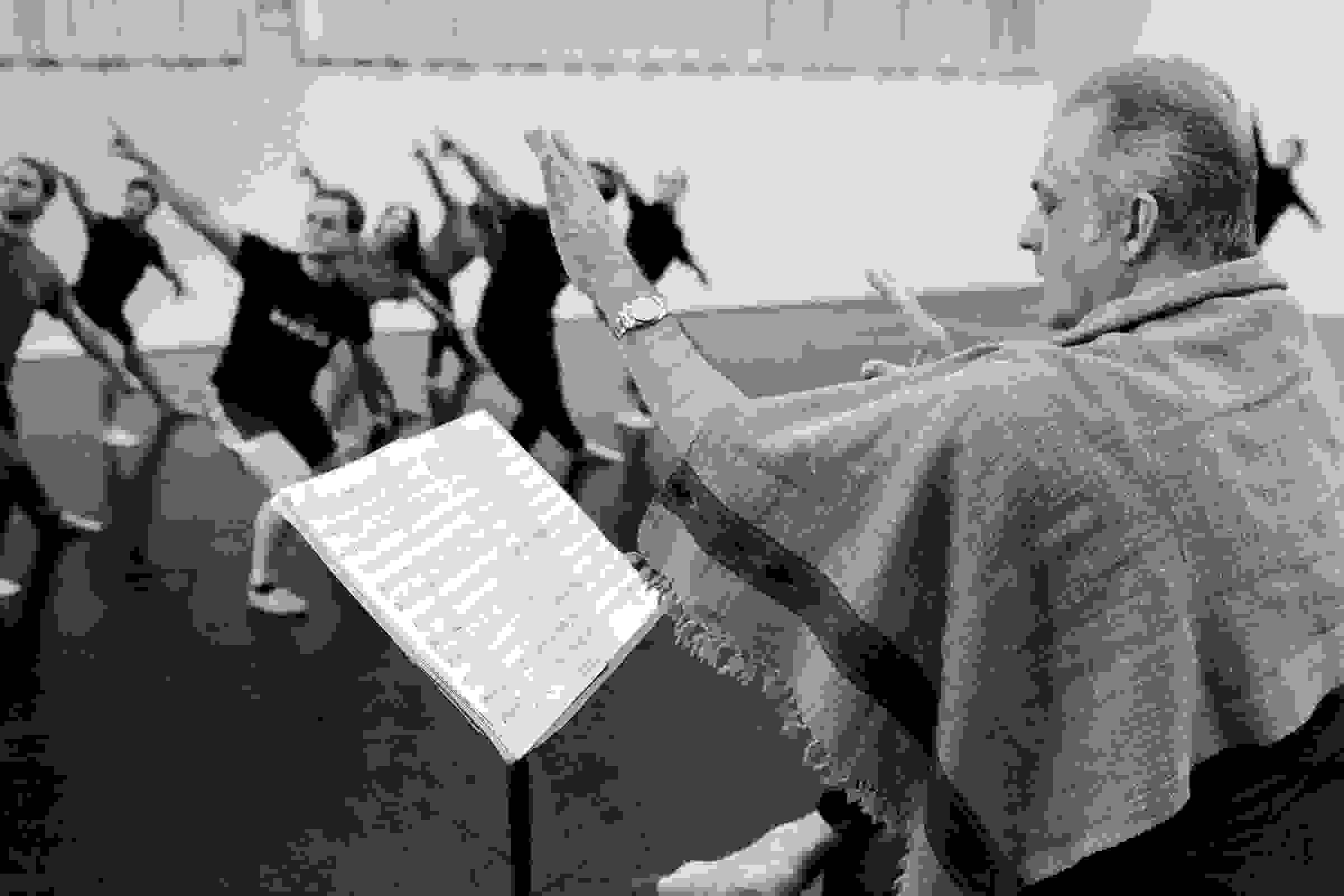 Mark Morris in a rehearsal