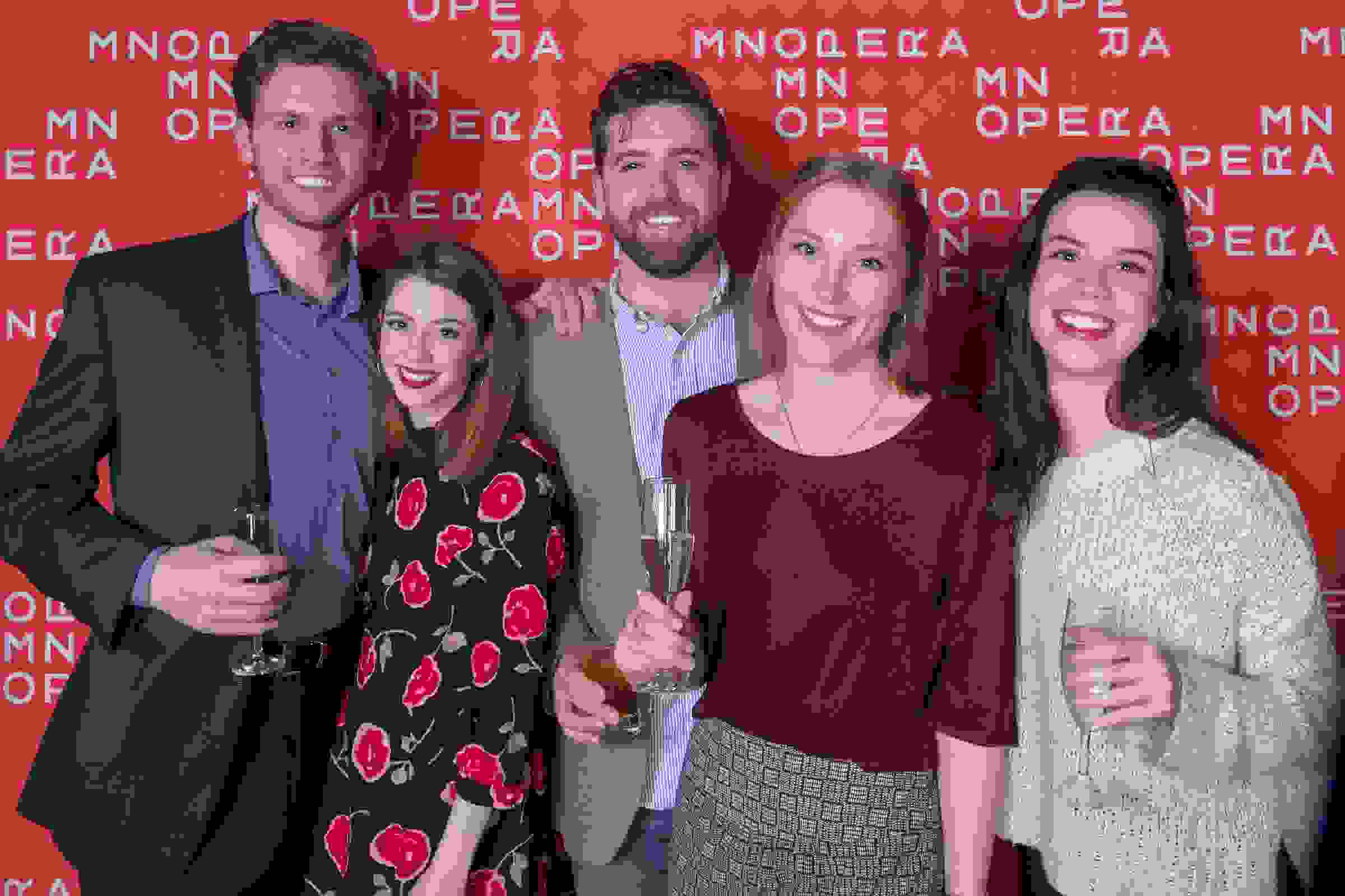 Tempo members at an afterparty for Rigoletto (photo: CJ Standish)