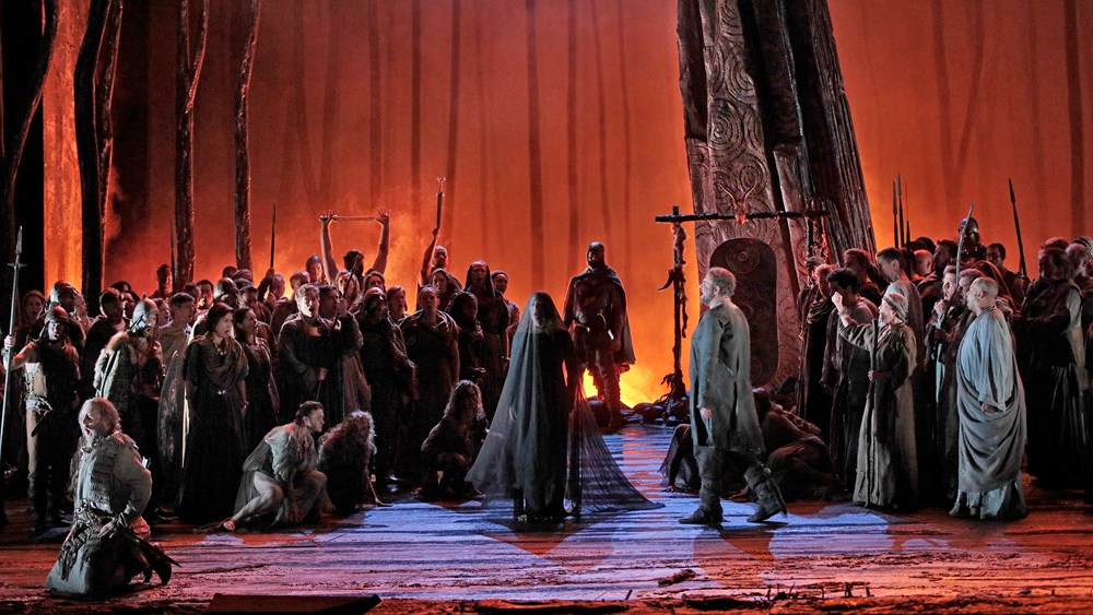 Paule Constable created the lighting scheme for Norma at the Metropolitan Opera in 2017. (photo: Ken Howard)
