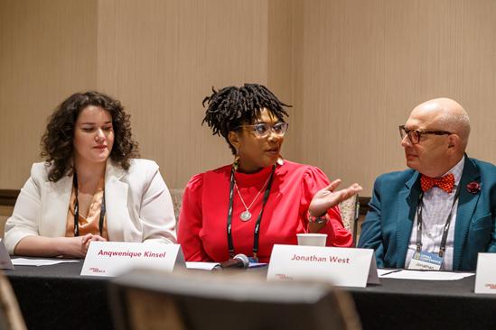 Speakers in a session at Opera Conference 2023 in Pittsburgh, PA (photo: David Bachman Photography)