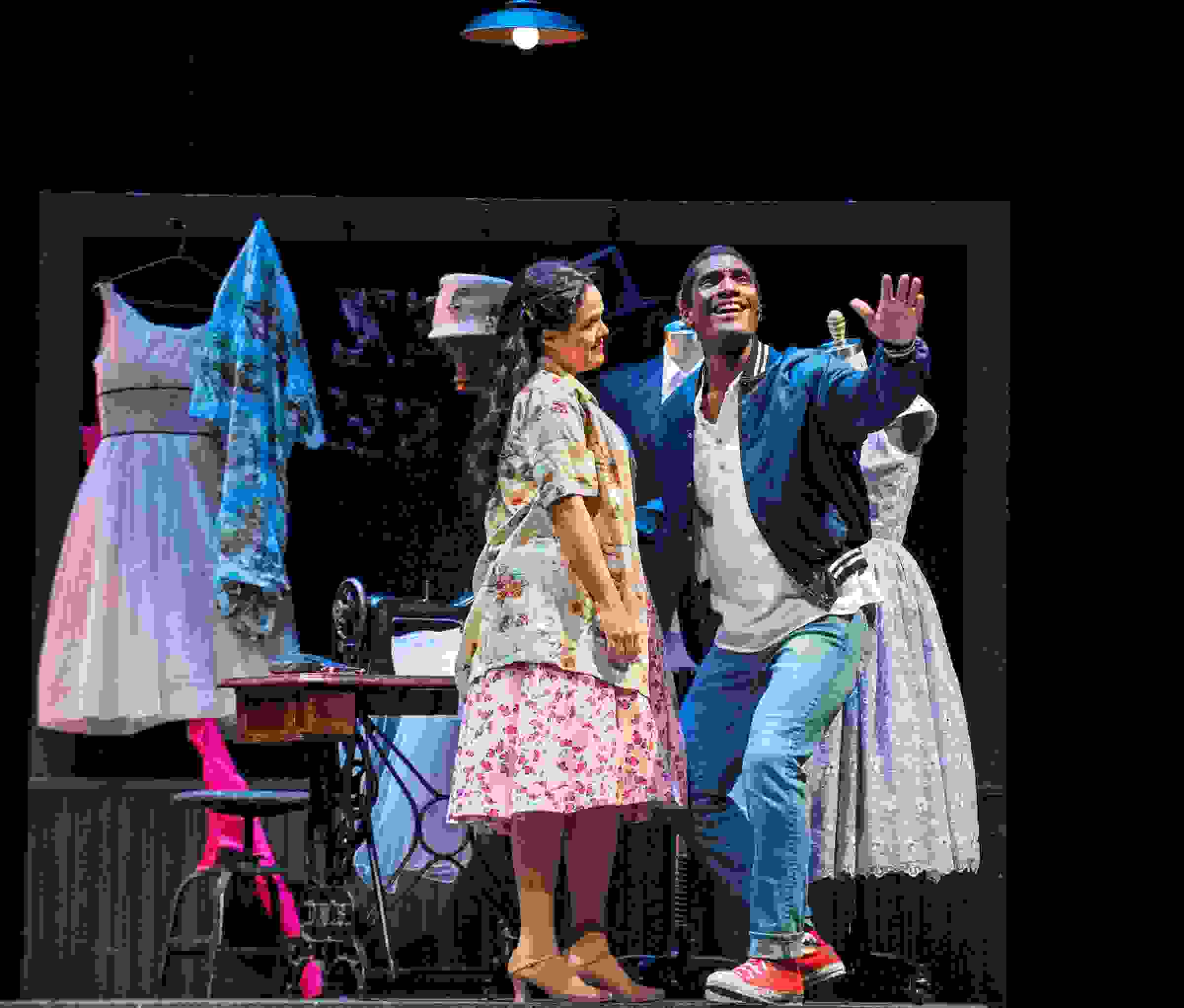 West Side Story at Opera San José used Spanish and English supertitles side by side.