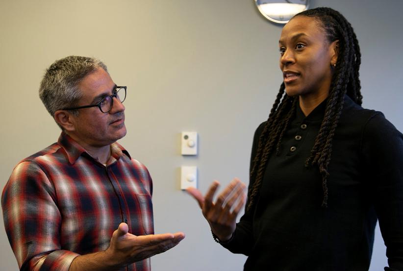 Valdez at a community workshop at the Anacostia Library in Washington, D.C.