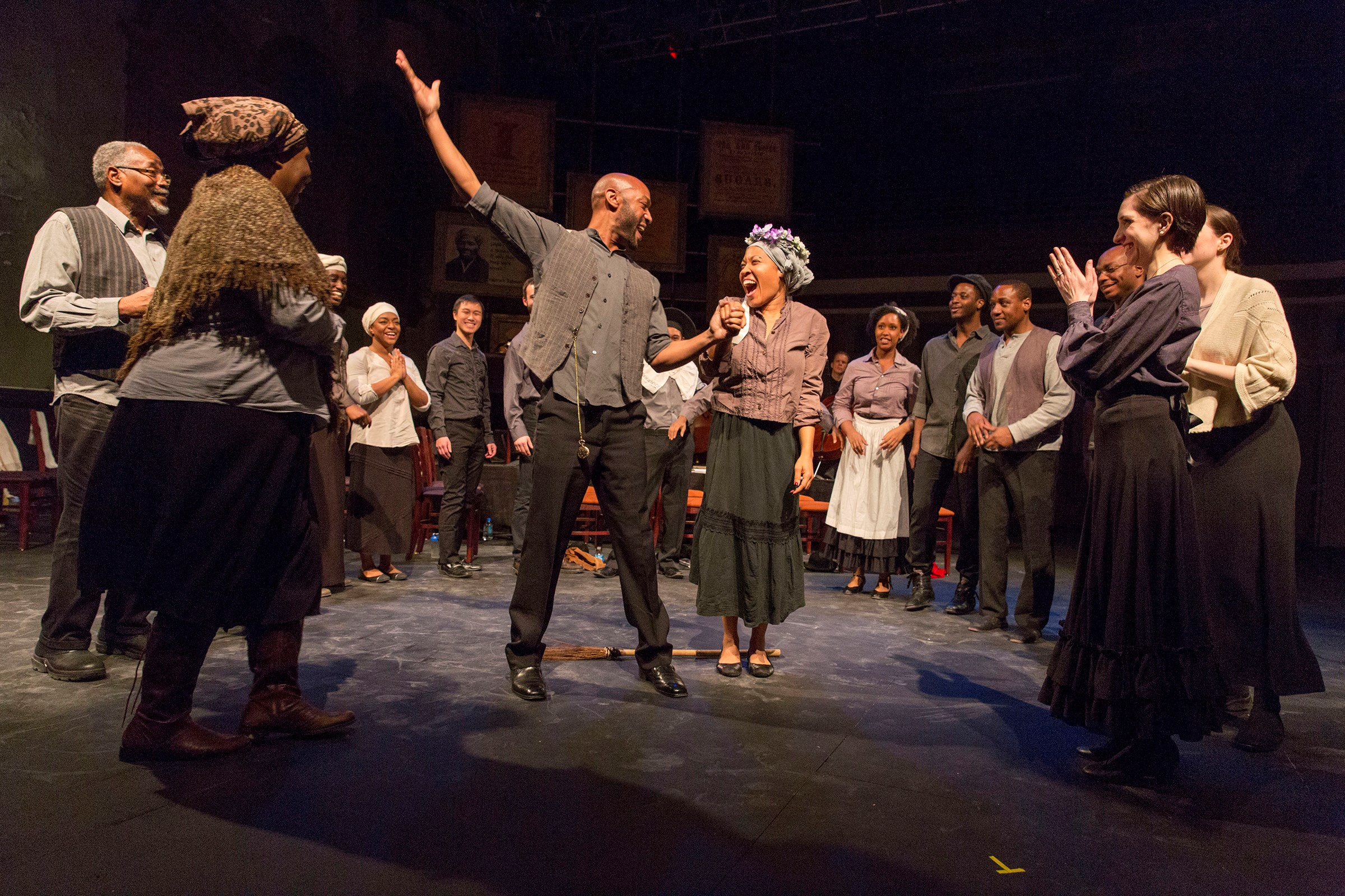 Damian Norfleet and Janinah Burnett in American Opera Project’s 2014 world premiere of Harriet Tubman: When I Crossed That Line to Freedom